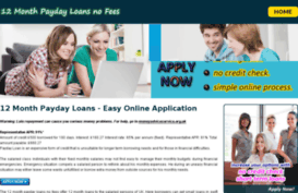 12monthpaydayloansnofees.co.uk