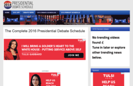 2016presidentialdebateschedule.com