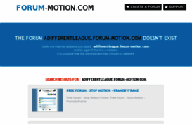 adifferentleague.forum-motion.com