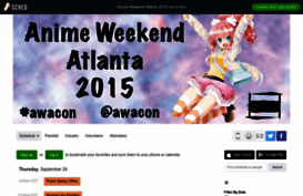 animeweekendatlanta2015.sched.org