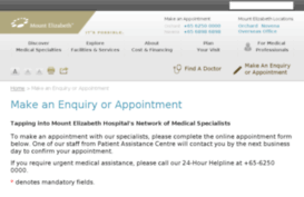 appointment.mountelizabeth.com.sg