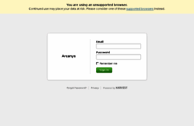 arcanys.harvestapp.com