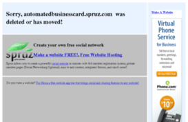 automatedbusinesscard.spruz.com