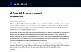 beseeching.org