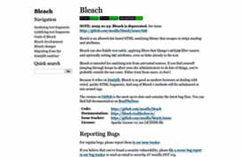 bleach.readthedocs.org