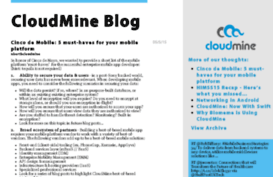 blog.cloudmine.me