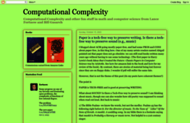 blog.computationalcomplexity.org