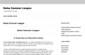 boisesummerleague.net
