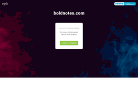 boldnotes.com