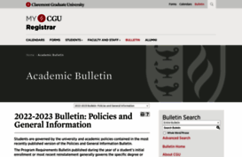bulletin.cgu.edu