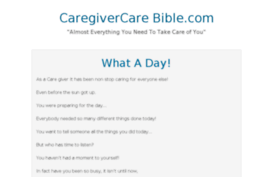 caregivercarebible.com