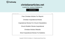 christianarticles.net