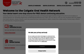 colgateoralhealthnetwork.com