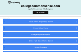 collegecommonsense.com