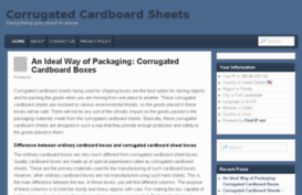 corrugatedcardboardsheets.net