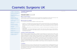 cosmeticsurgeonsuk.org.uk