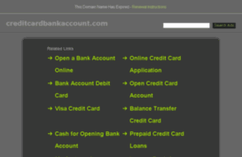 creditcardbankaccount.com