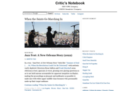 criticsnotebook.com