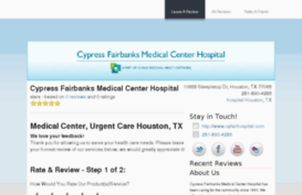 cyfairhospital.localmedicalratings.com