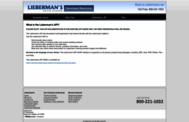 developer.liebermans.net