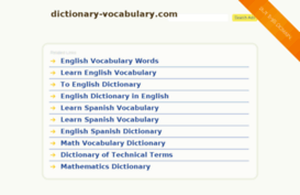 dictionary-vocabulary.com