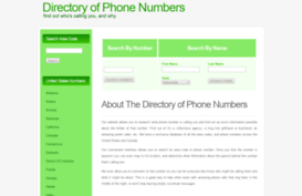 directoryofphonenumbers.com