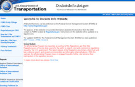 docketsinfo.dot.gov