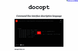 docopt.org