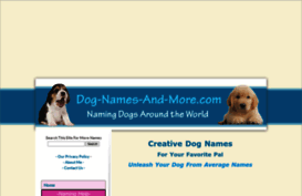 dog-names-and-more.com