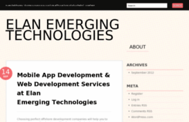 elanemergingtechnolgiesinsoftwaredevelopment.wordpress.com