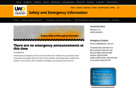 emergency.uwosh.edu