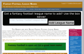 fantasyfootballleaguenames.com