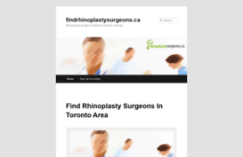 findrhinoplastysurgeons.ca
