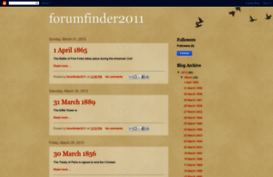 forumfinder2011.blogspot.com.au