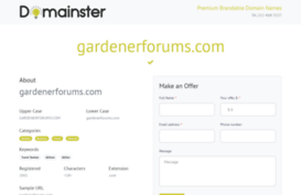 gardenerforums.com