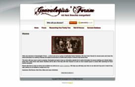 genealogistsforum.co.uk