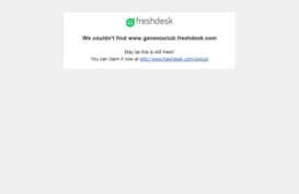 genesisclub.freshdesk.com