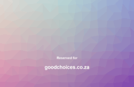 goodchoices.co.za