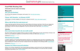 goodwebhosting.info