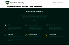 healthcaresciencesocw.wayne.edu