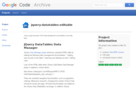 jquery-datatables-editable.googlecode.com