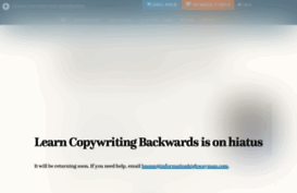learncopywritingbackwards.com