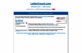 lettercount.com