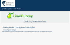 limesurvey.fh-worms.de