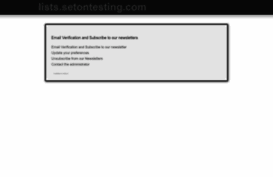 lists.setontesting.com