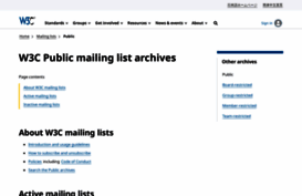 lists.w3.org