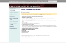 lorasec.loyno.edu