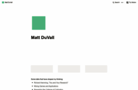 mattduvall.com