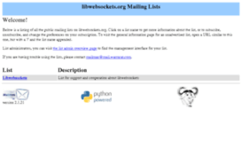 ml.libwebsockets.org