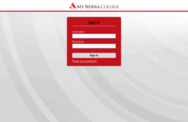 mtsierra.ecollege.com